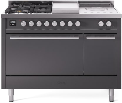 ILVE UP48FSQMPMG 48 Inch Freestanding Dual Fuel Range