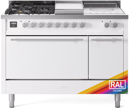 ILVE UP48FSQMPRA 48 Inch Freestanding Dual Fuel Range