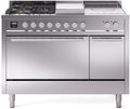 ILVE UP48FSQMPSS 48 Inch Freestanding Dual Fuel Range in Stainless Steel