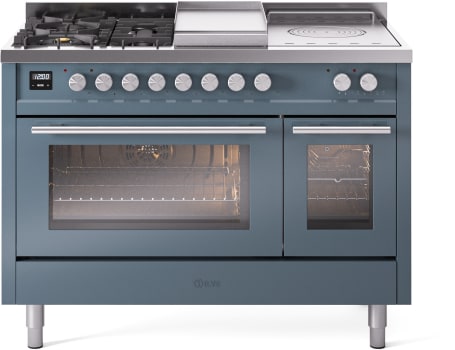 ILVE UP48FSWMPBG 48 Inch Freestanding Dual Fuel Range