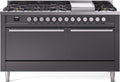 ILVE UP60FQMPMG 60 Inch Freestanding Dual Fuel Range - Matte Graphite