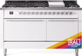 ILVE UP60FQMPRA 60 Inch Freestanding Dual Fuel Range - Burgundy