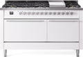 ILVE UP60FQMPWH 60 Inch Freestanding Dual Fuel Range - White