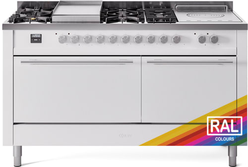 ILVE UP60FSQMPRALP Professional Plus II 60" Dual Fuel Range in RAL Color