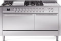 ILVE UP60FSQMPSSLP Professional Plus II 60" Dual Fuel Range in Stainless Steel