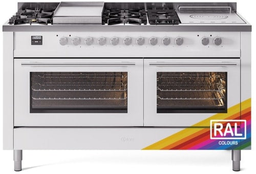 ILVE UP60FSWMPRA Professional Plus 60" Dual Fuel Range in RAL Color