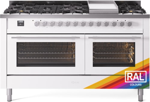 ILVE UP60FWMPRA Professional Plus 60" Dual Fuel Range in RAL Color