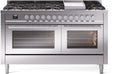 ILVE UP60FWMPSSLP Professional Plus II 60" Dual Fuel Range in Stainless Steel
