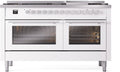 ILVE UP60FSWMPWHLP Professional Plus II 60" Dual Fuel Range in White