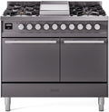 ILVE UPD40FQMPMG 40 Inch Freestanding Dual Fuel Range - Matte Graphite