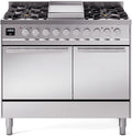 ILVE UPD40FQMPSS 40 Inch Freestanding Dual Fuel Range - Stainless Steel