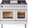 ILVE UPD40FWMPWH 40 Inch Freestanding Dual Fuel Range - White