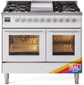 ILVE UPD40FWMPRA 40 Inch Freestanding Dual Fuel Range