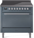 ILVE UPI366QMPBG 36 Inch Induction Range - Blue Grey