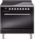 ILVE UPI366QMPBK 36 Inch Induction Range - Glossy Black