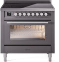ILVE UPI366WMPMG 36 Inch Induction Range - Graphite Matte
