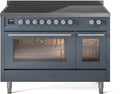 ILVE UPI486WMPBG 48 Inch Induction Range - Blue Grey