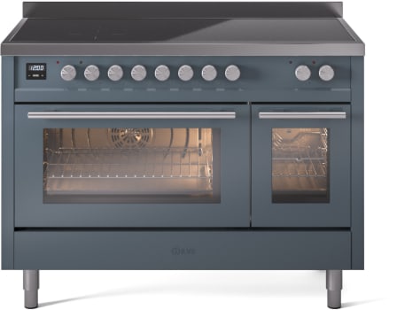 ILVE UPI486WMPBG 48 Inch Induction Range - Blue Grey