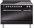 ILVE UPI486QMPBK 48 Inch Induction Range - Glossy Black