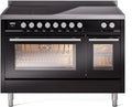 ILVE UPI486WMPBK 48 Inch Induction Range - Glossy Black