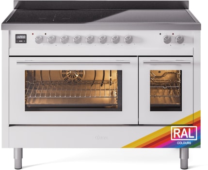 ILVE UPI486WMPRA 48 Inch Induction Range - RAL Classic Red